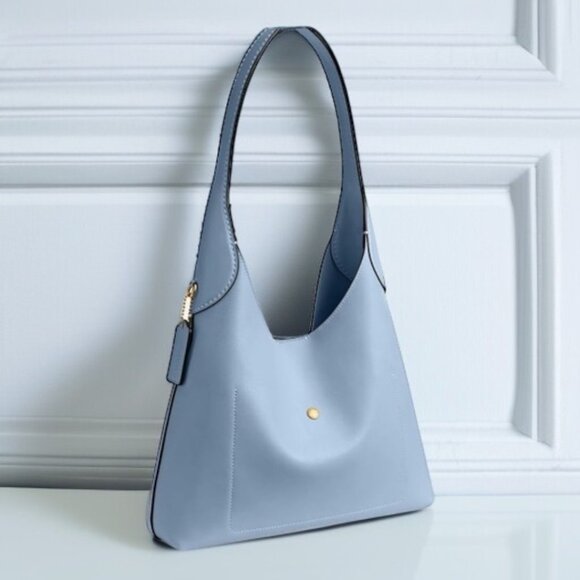 AUTHENTIC COACH LARGE BROOKLYN 39 IN BLUEBELL HOBO HANDBAG - Picture 3 of 9